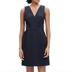 Madewell Charcoal + Leather Dress